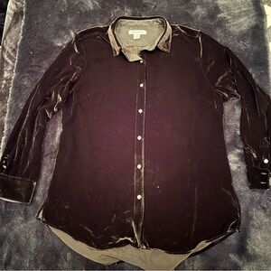 Tommy Bahama Black Velvet Shirt Silk Blend